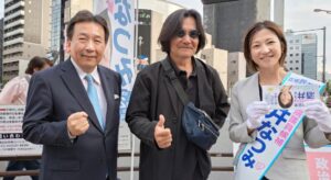 【都知事選】蓮舫演説中に暴行したユーチューバーもどきの室岡徹郎現行犯逮捕。